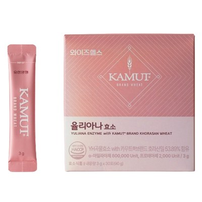 와이즈헬스 율리아나 카무트효소 30p, 90g, 1개_유한양행카무트효소