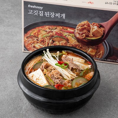  프레시지 고깃집 된장찌개 밀키트, 535g, 1개 