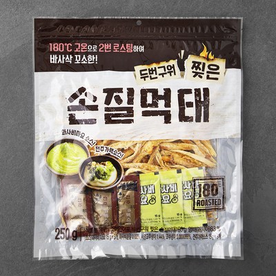  두번구워 찢은 손질먹태 160g + 와사비마요 15g x 3p + 전주 가맥소스 15g x 3p, 1세트 _쿠폰으로 더 싸게