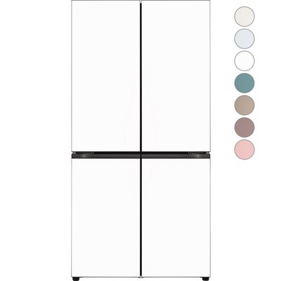 [색상선택형] LG전자 디오스 오브제컬렉션 4도어냉장고 M874AAA031 글라스 방문설치, M874GWW031S_업무용가방 M874GBB252 
