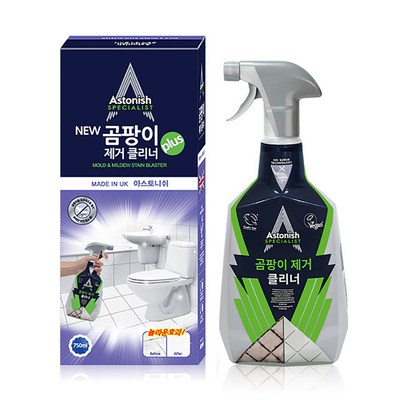 아스토니쉬 NEW 곰팡이 클리너 plus 스프레이, 750ml, 1개