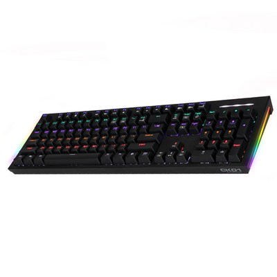 COX 교체축 사이드 RGB GTMX 게이밍 기계식 키보드 청축, 블랙, CK01, 일반형