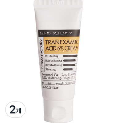 더마팩토리 트라넥삼산 6% 크림, 30ml, 2개_피부 병행거 이유가 새기는 피하로