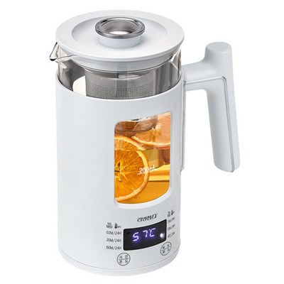 리빙센스 듀얼글라스 무선 전기 멀티 티포트, LSP-0640W(화이트)