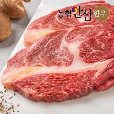  남도청년 농협안심한우 등심 1등급 구이용 냉장, 2개, 500g 