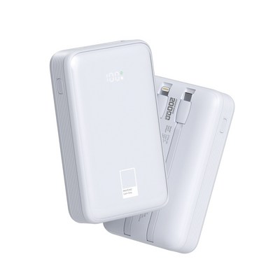 팬톤 22.5W PD 고속충전 빌트인 케이블 보조배터리 20000mAh, Pastel Pink