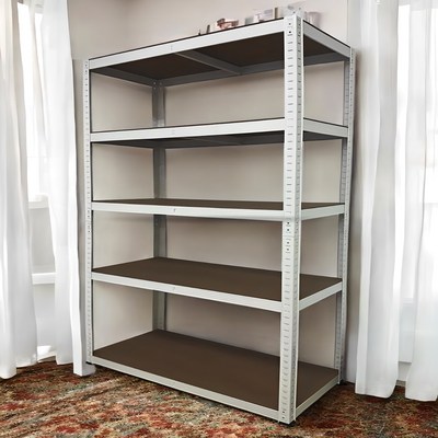 타이거랙 철제 선반 무볼트 조립식 앵글 진열장, 흰색, 700x400x1800mm 5단_집을 더 깔끔하게