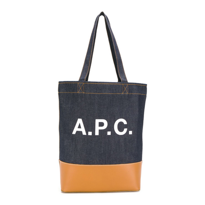 21SS A.P.C. 아페쎄 악셀 데님 캔버스 에코백 CODDP-M61444 CAF