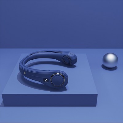 Borntrue 넥밴드 선풍기 전력량을 표시, 푸른 색, F24 Neck Fan