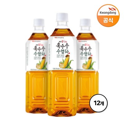 광동 V라인 옥수수 수염차, 1.25L, 12개_옥수수 수염차로 건강을 챙기는 광동제약의 비밀 레시피