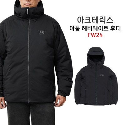 아크테릭스 아톰 헤비웨이트 후디 남성 자켓 FW24 BLACK AJOFMX7302-BLK_아크테릭스 토륨