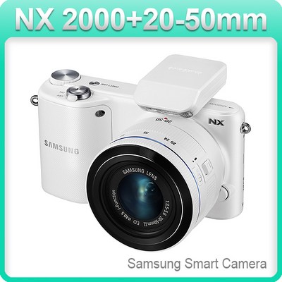  삼성전자 정품 NX2000 +20-50mm 렌즈포함 k, 블랙, 바디+20-50mm 세트 