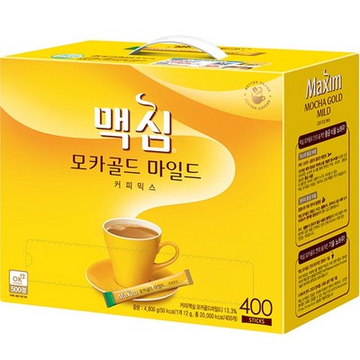 맥심 모카골드 마일드 400T, 1개, 400개입, 12g