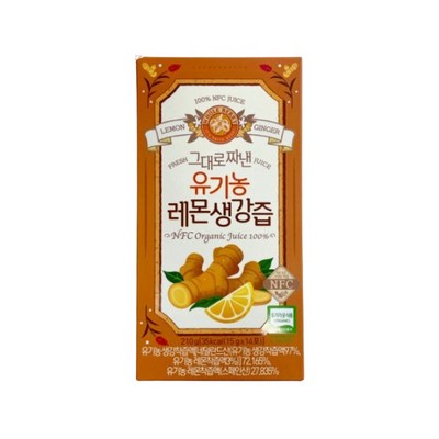 홀베리 그대로 짜낸 유기농 레몬 생강즙 14p, 210g, 1개_신선한 홀베리와 상큼한 레몬