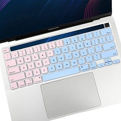 맥북 프로 13인치 2020 키스킨 S01 Allinside Keyboard Cover Skin for 2020 MacBook Pro 13 inch A2251 A, 10 Light Blue Pink_One Size, 10 Light Blue Pink_One Size