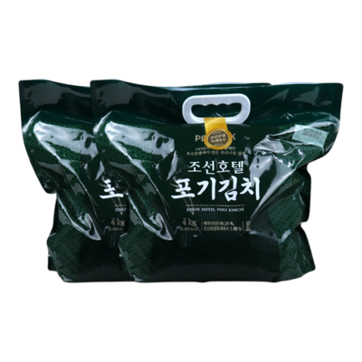 신세계푸드 피코크 조선호텔 포기김치 4kg 2팩 총 8kg, 2개