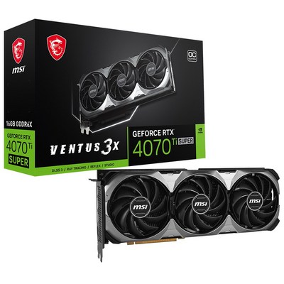  MSI 지포스 RTX 4070 Ti SUPER 벤투스 3X OC D6X 16GB _4070ti로 더 빠르고 강력해진 성능