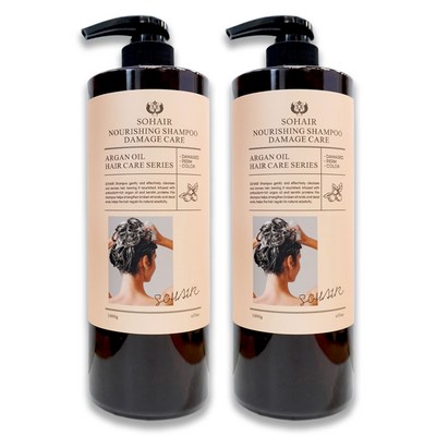 쏘헤어 기본 모로코 아르간 탈모샴푸 1000ml 2병, 없음, 1L, 2개_머릿결을 건강하게 만드는 쏘헤어모로코아르간탈모샴푸 리뷰