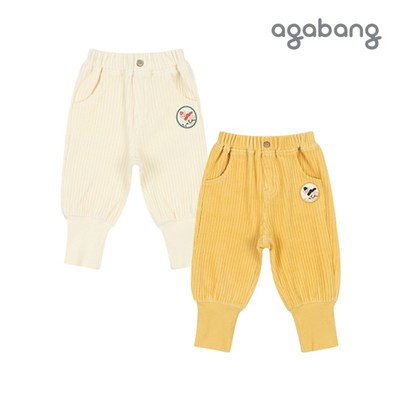 아가방 제노골벨로아팬츠 CREAM YELLOW 01Q732004