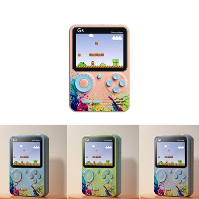 휴대용 SUP 레트로 고전 게임기 G5 업그레이드판 1인용/2인용, 핑크, 2인용