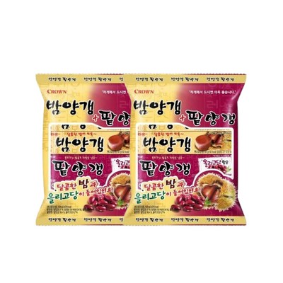  크라운 밤+팥 연양갱 50g, 20개 _밤양갱으로 맛있는 밤 향연 즐기기