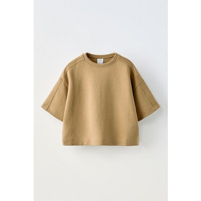 자라 키즈 ZARA KIDS 플레인 인터로크 티셔츠 - 컬러 : 미디움 카멜299705_건강한 아이를 위한 자라키즈 상품 소개