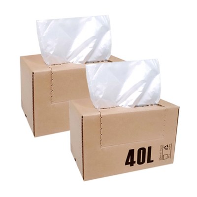 (에스디) 사각롤 쓰레기봉투/분리수거봉투 (투명), 60매, 40L-2개