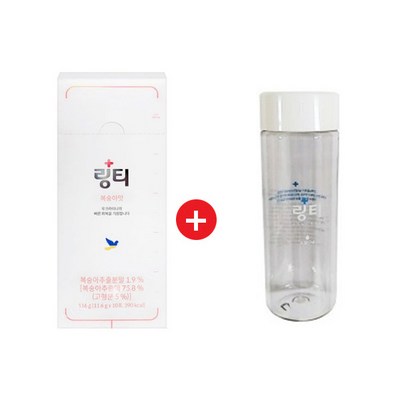 링티 복숭아맛 1박스(10p)+원형보틀, 복숭아맛10p+원형보틀