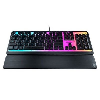 ROCCAT Magma 저소음 멤브레인 RGB 게이밍 키보드 (한글 자판), 블랙
