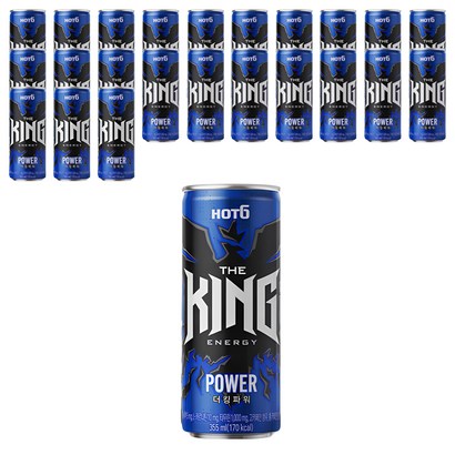 핫식스 더킹 파워 에너지음료, 355ml, 24개