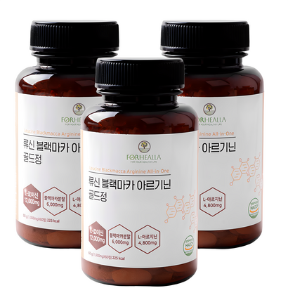 포헬라 류신 블랙마카 아르기닌 12000mg+6000mg+4800mg 60정 x 3개