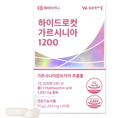 에버비키니 하이드로컷 가르시니아 1200, 60정, 1개