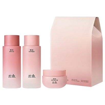 한율 빨간쌀 진액 보습탄력 기초화장품 3종 세트, 1세트