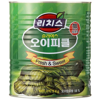 리치스 슬라이스 오이피클, 1개, 3kg