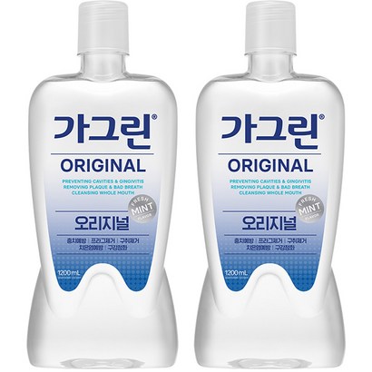 가그린 오리지널 구강청결제, 1.2L, 2개