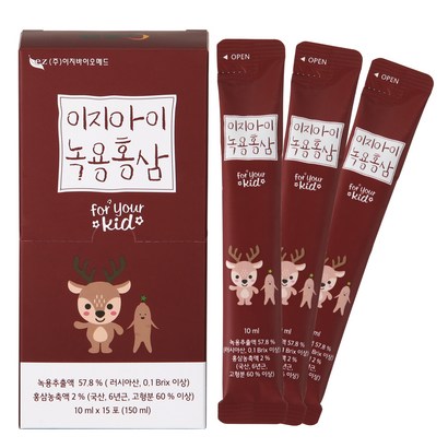 이지바이오메드 이지아이 유아 녹용홍삼