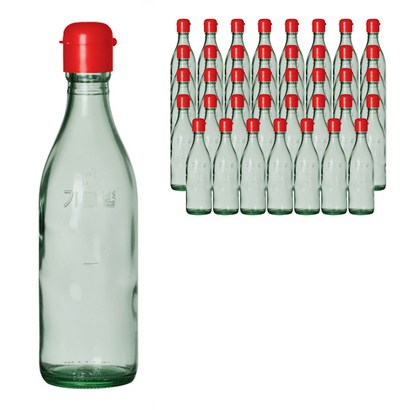 청색 참기름병 적색캡, 350ml, 40개