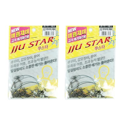 니켄 쭈꾸미 1단 버림채비 4p, 2개입, 1세트