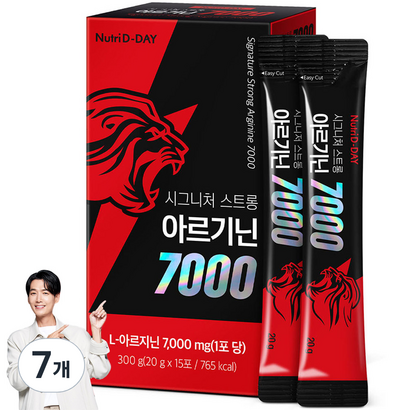 뉴트리디데이 시그니처 스트롱 아르기닌 7000 액상스틱 15p, 300g, 7개