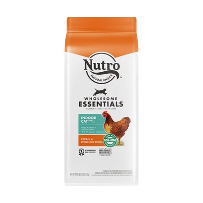 뉴트로 1세 이상 실내묘용 건식사료, 닭고기와 현미, 2.27kg, 1개