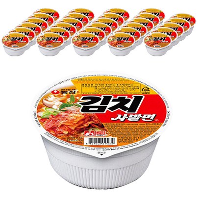 농심 김치 사발면 소컵 86g, 30개