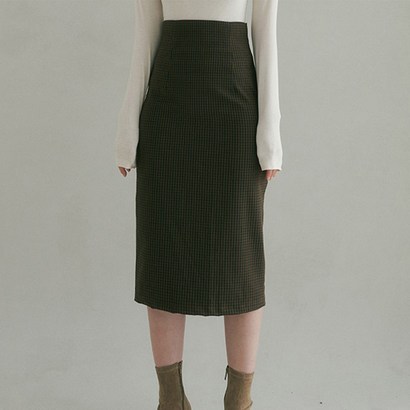 리올그 NOS BACK SLIT CHECK SKIRT 스커트 리뷰후기