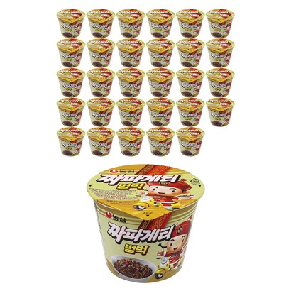 농심 짜파게티 범벅 미니 컵라면 70g, 30개