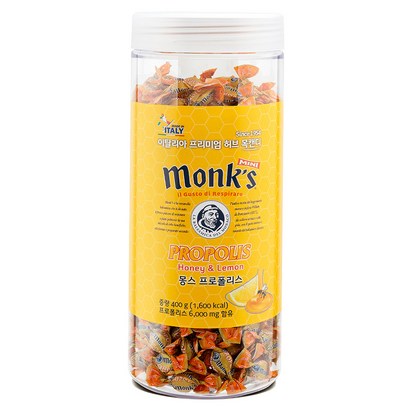 Monks 프로폴리스 캔디, 400g, 1개