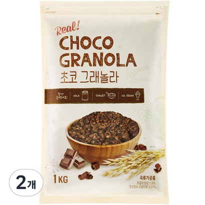 동서 초코 그래놀라 시리얼, 1kg, 2개