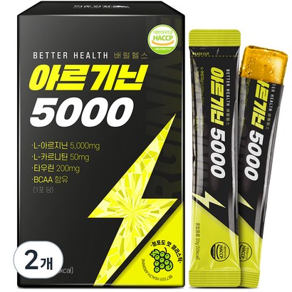 더존건강 배럴 헬스 아르기닌 5000 젤리 스틱 15p, 300g, 2개