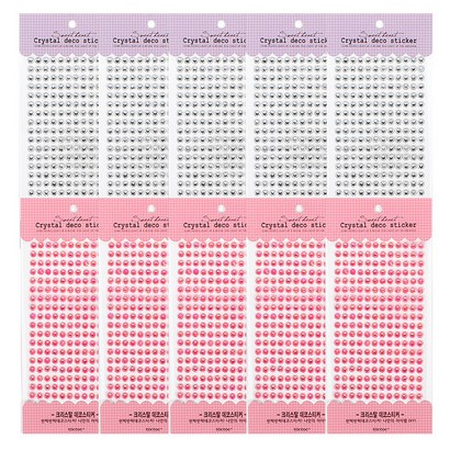 톡톡팬시 크리스탈 데코 스티커 2종