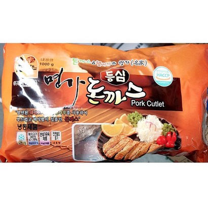 등심 돈까스 1.25kg 도시락 튀김 재료 급식 반찬, 1개