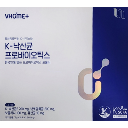 (약국정품) 비타민하우스 K-낙산균 프로바이오틱스 30포(1개월분), 60g, 1박스