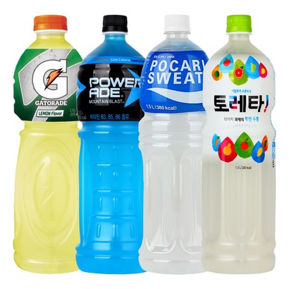 토레타&게토레이&파워에이드&포카리스웨트 1.5L X 각3개(총12개) 갈증해소 이온음료 운동음료, 1세트